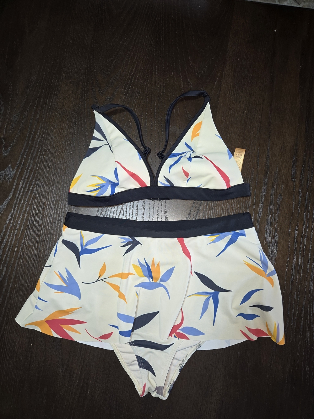 Seea Bird of Paradise Skirted Bikini Set Large